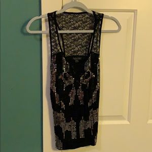 Sequin Razorback top